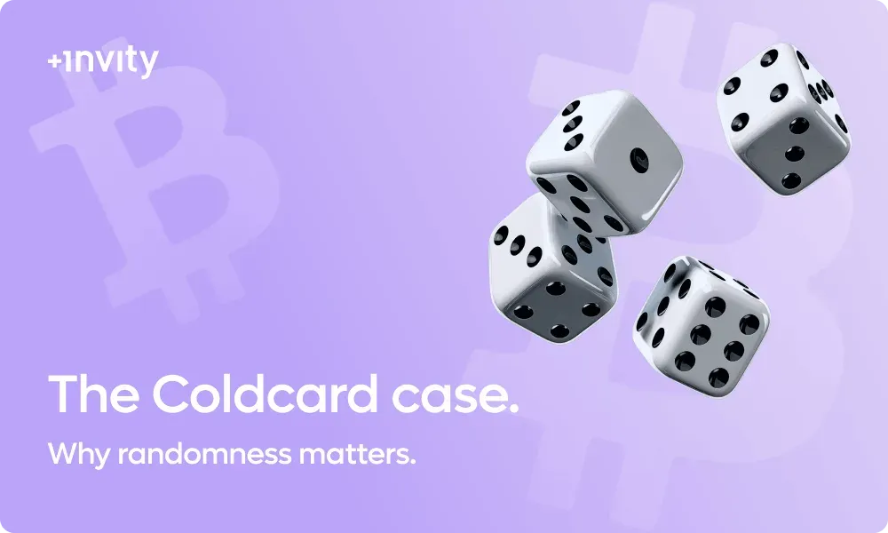 De Coldcard-zaak: waarom het er echt toe doet hoe je seed wordt gegenereerd