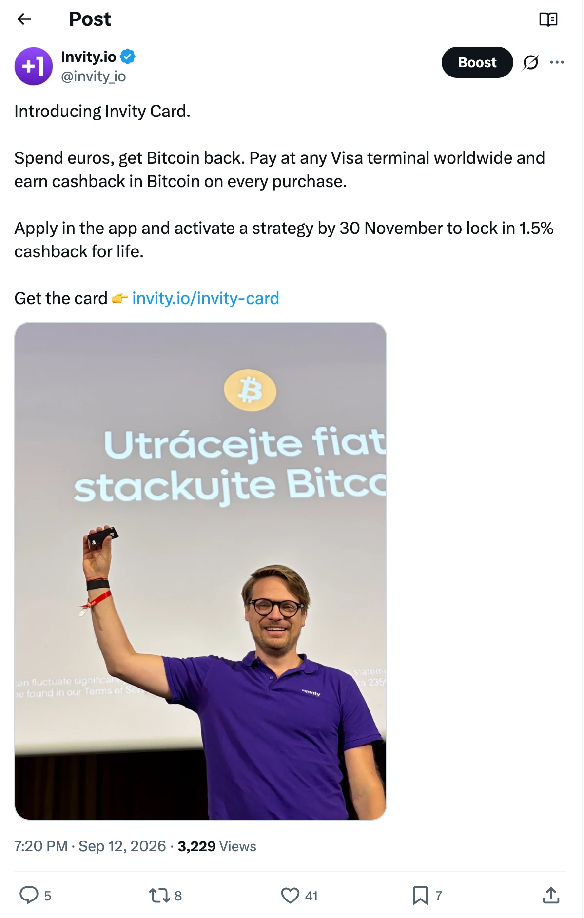 Invity on X: Introducing Invity Card